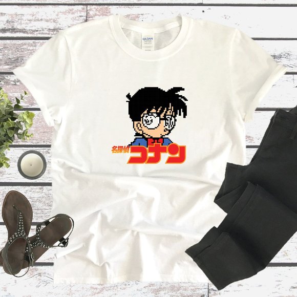 Conan Edogawa Kid Pixel Art T-shirt - Picture 1 of 1